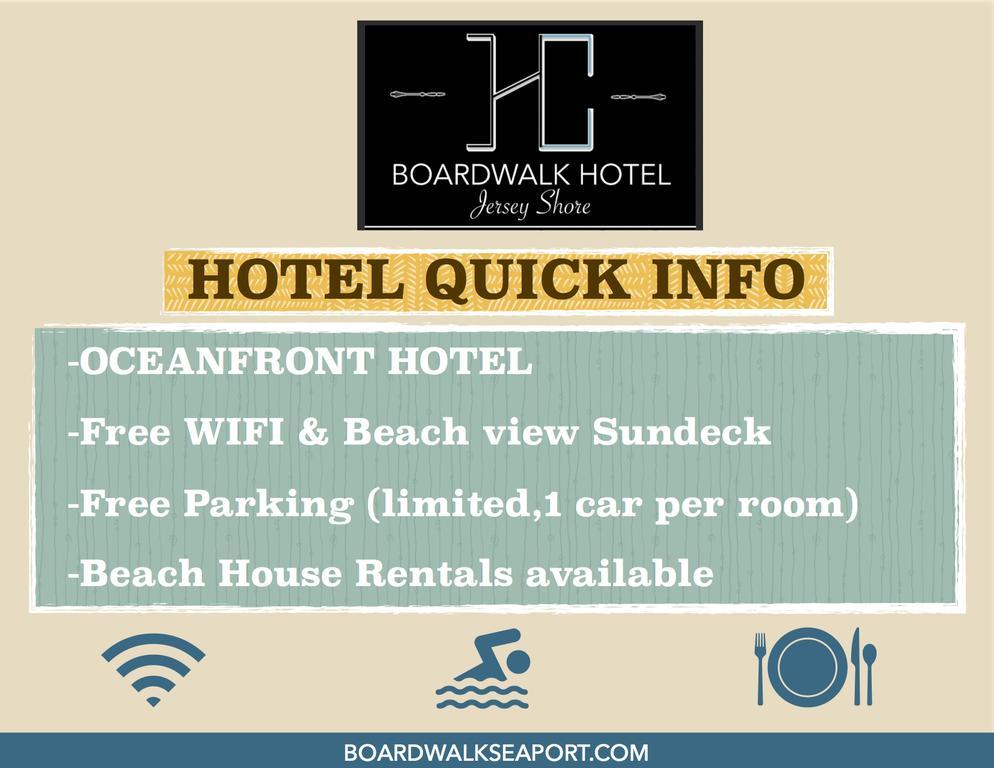 Boardwalk Hotel Charlee & Apartments Beach Hotel Oceanfront Seaside Heights Exterior foto